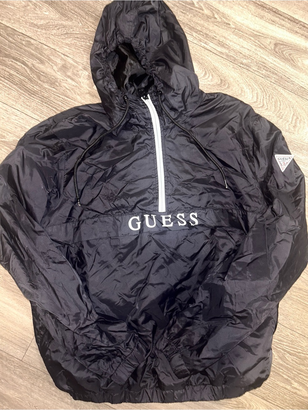 GUESS Men’s Black Hooded Jacket